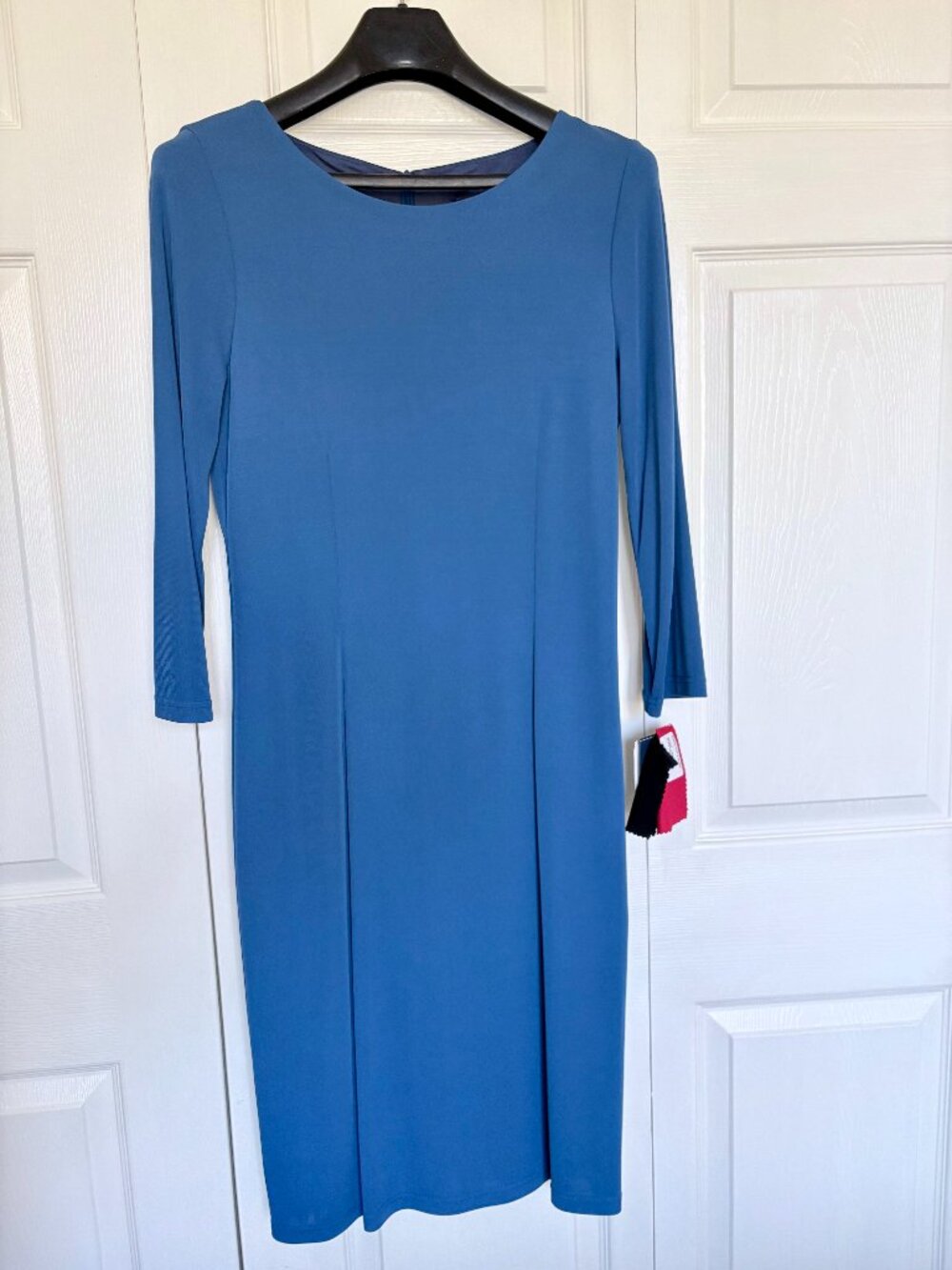 NWT Doncaster Blue 3/4 Sleeve Classic Sheath Dress Size 10